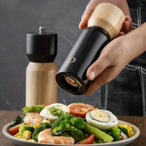 Minimalist Wooden Pepper Grinder