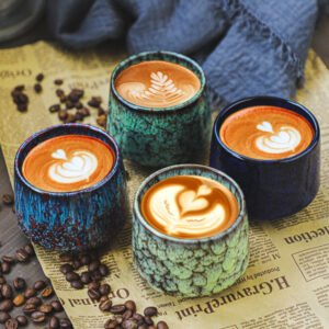 Artistic Ceramic Tea Cup with Stunning Glaze Artistry