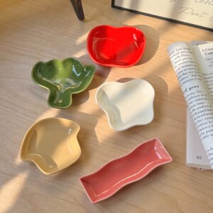 Colorful Ceramic Spoon rest with Creative Shapes