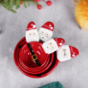 Christmas Santa Ceramic Measuring Cups Set: A Festive Must-Have for Bakers